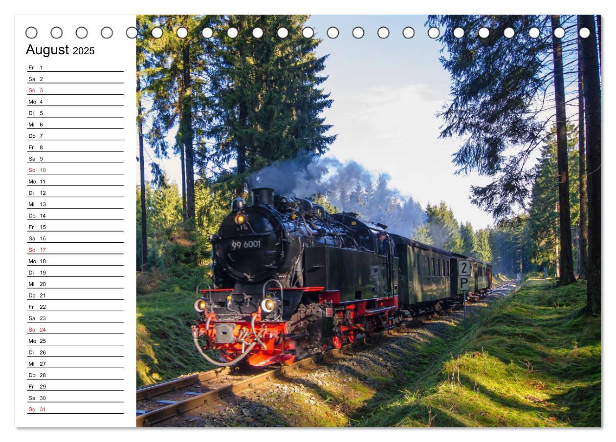 Bild: 9783435215744 | Schmalspurbahnen im Harz (Tischkalender 2025 DIN A5 quer), CALVENDO...