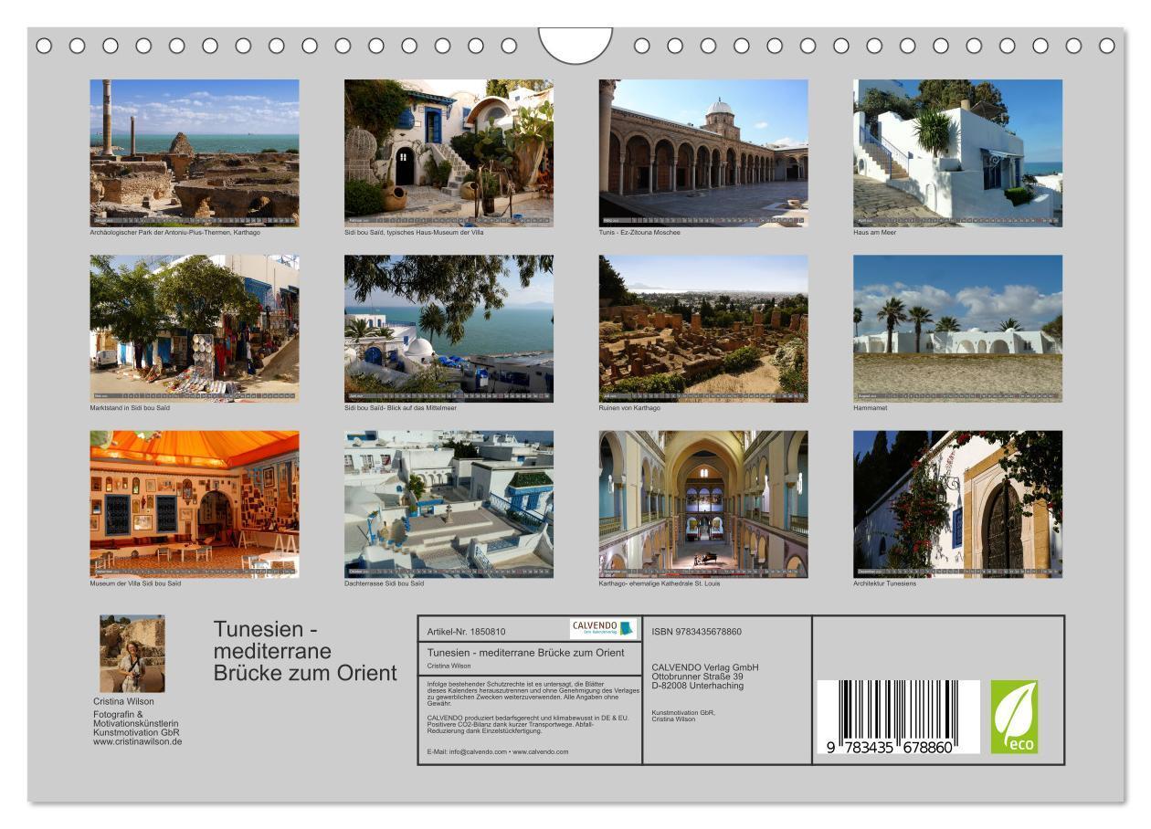 Bild: 9783435678860 | Tunesien - mediterrane Brücke zum Orient (Wandkalender 2025 DIN A4...