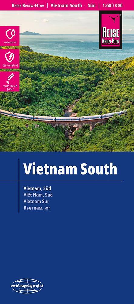 Cover: 9783831774715 | Reise Know-How Landkarte Vietnam Süd (1:600.000) | (Land-)Karte | 2 S.