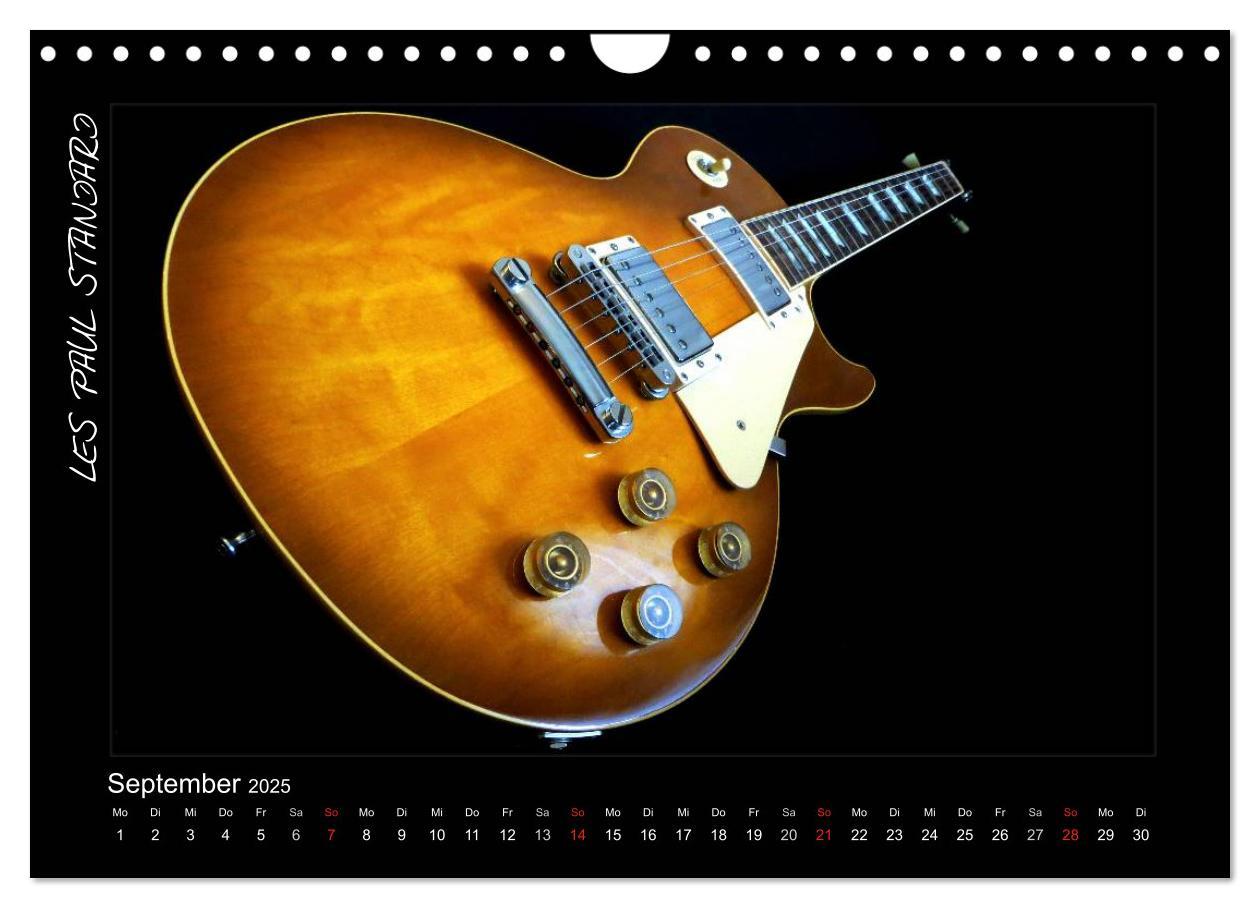 Bild: 9783435752850 | ROCKGITARREN in Szene gesetzt (Wandkalender 2025 DIN A4 quer),...