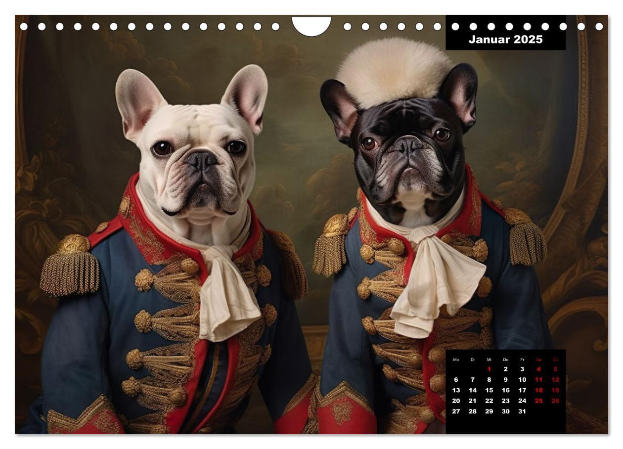 Bild: 9783383858086 | Französische Bulldogge KI Digiart (Wandkalender 2025 DIN A4 quer),...