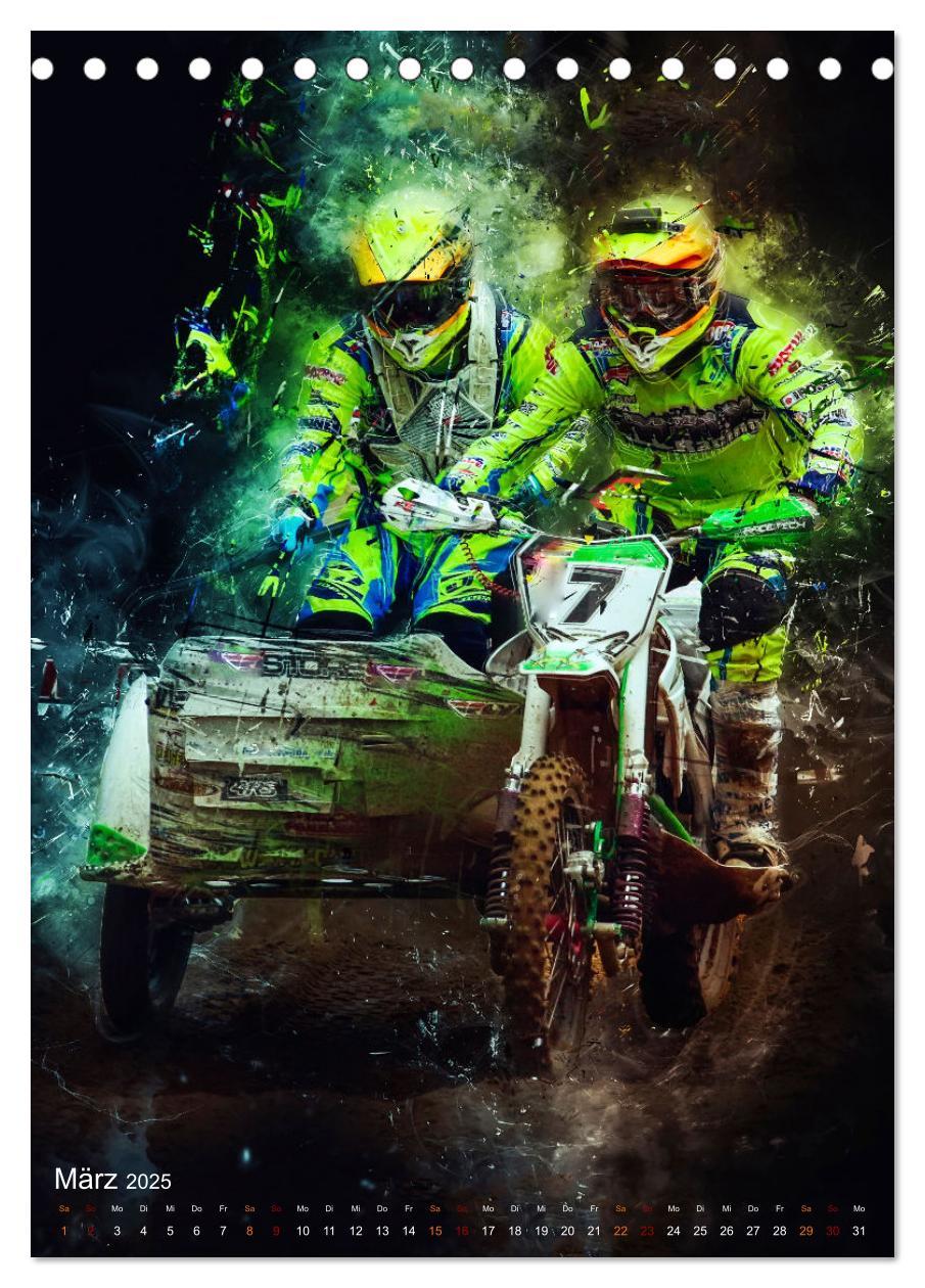 Bild: 9783435912742 | Motocross Seitenwagen - einfach cool (Tischkalender 2025 DIN A5...