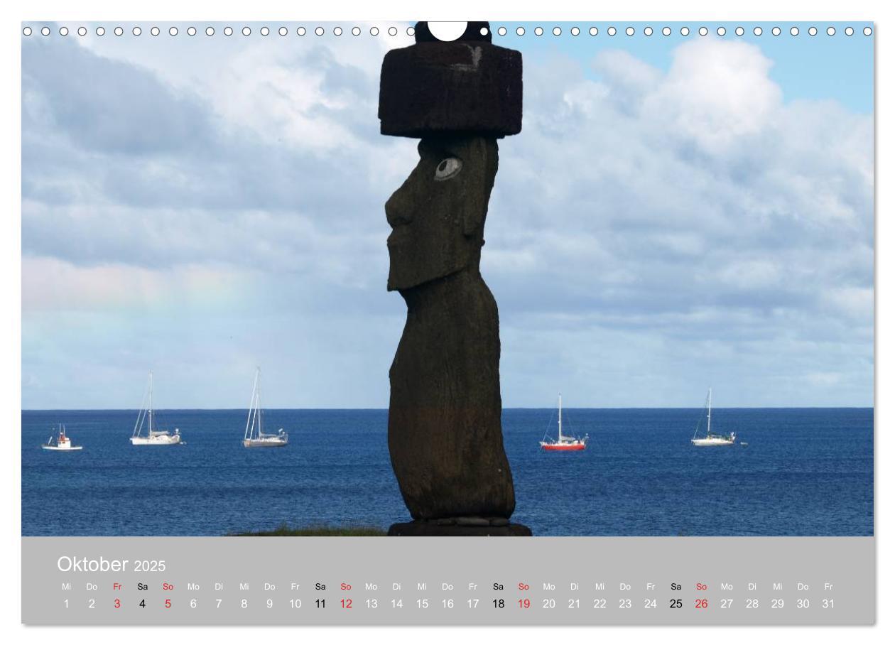 Bild: 9783435820825 | MOAI - steinerne Wächter der Osterinsel (Wandkalender 2025 DIN A3...