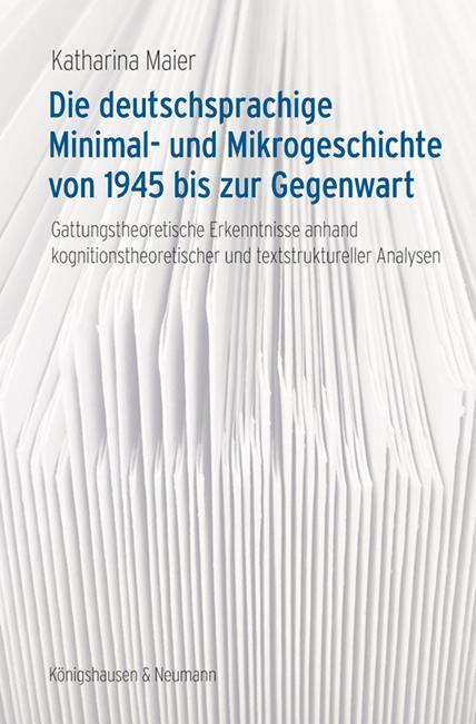 Cover: 9783826077913 | Die deutschsprachige Minimal- und Mikrogeschichte von 1945 bis zur...