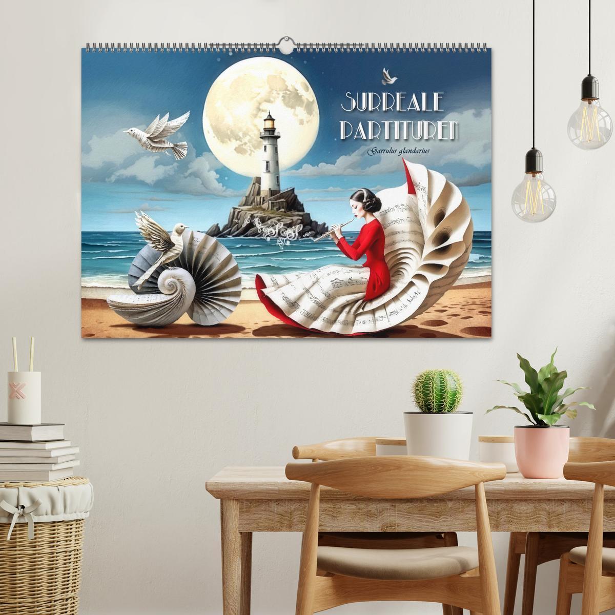 Bild: 9783457177730 | Surreale Partituren (Wandkalender 2025 DIN A2 quer), CALVENDO...