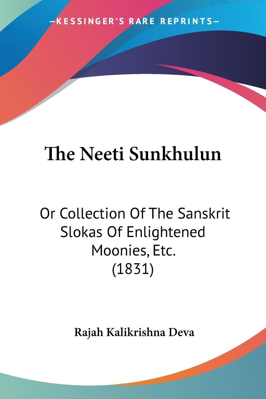 Cover: 9781104919917 | The Neeti Sunkhulun | Rajah Kalikrishna Deva | Taschenbuch | Paperback