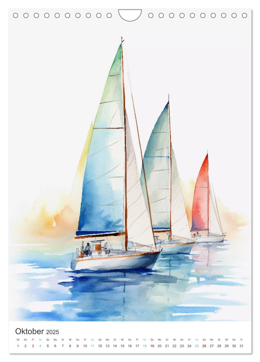 Bild: 9783435853335 | Segeln und Regatta (Wandkalender 2025 DIN A4 hoch), CALVENDO...