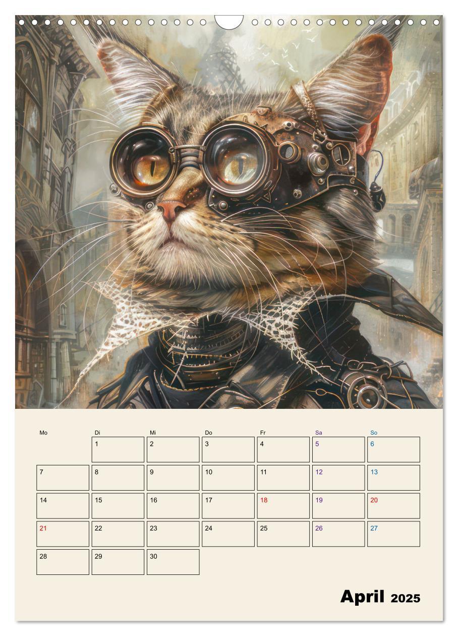 Bild: 9783457146842 | Steampunk - Mechanische Fantasiewelt (Wandkalender 2025 DIN A3...