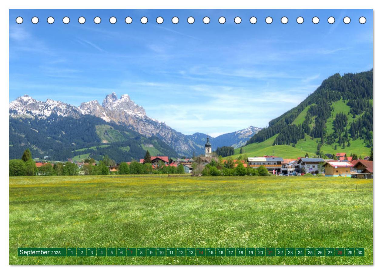 Bild: 9783435307258 | Tannheim und das Tal (Tischkalender 2025 DIN A5 quer), CALVENDO...