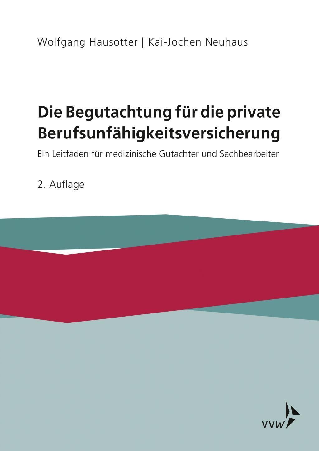 Cover: 9783899527674 | Die Begutachtung für die private Berufsunfähigkeitsversicherung | Buch