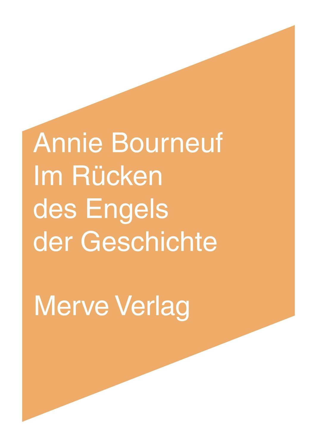 Cover: 9783962730819 | Im Rücken des Engels der Geschichte | Annie Bourneuf | Taschenbuch