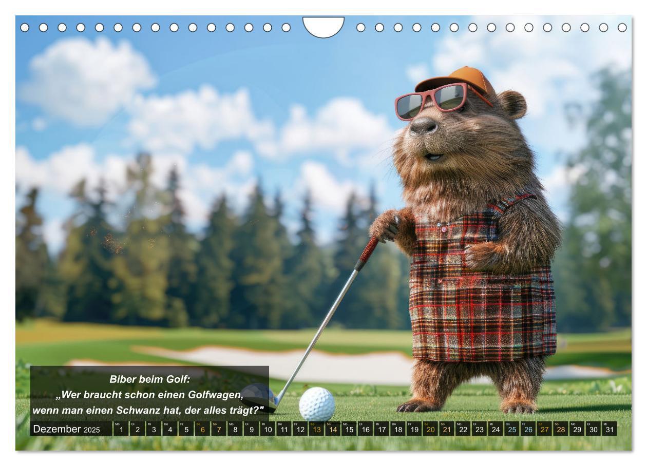 Bild: 9783457155486 | Der tierisch lustige Golfkalender (Wandkalender 2025 DIN A4 quer),...