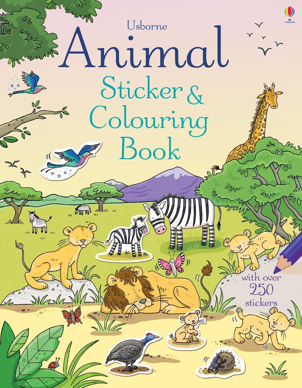 Cover: 9781409585862 | Animal Sticker &amp; Colouring Book | with over 250 stickers | Greenwell