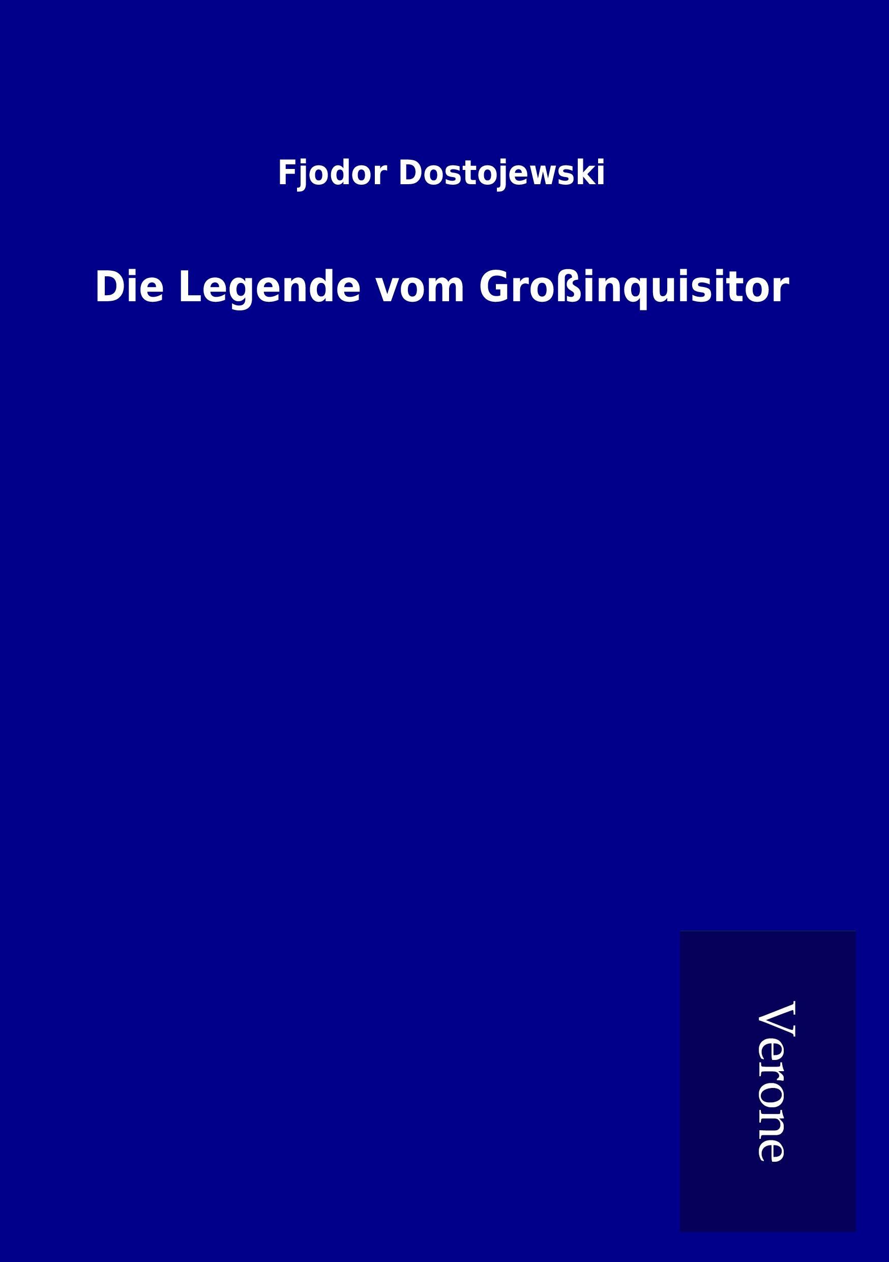 Cover: 9789925008759 | Die Legende vom Großinquisitor | Fjodor Dostojewski | Taschenbuch