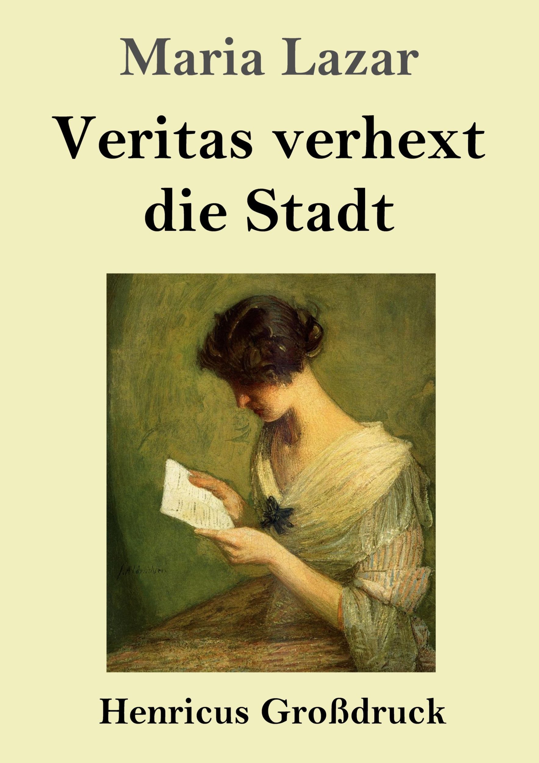 Cover: 9783847855583 | Veritas verhext die Stadt (Großdruck) | Maria Lazar | Taschenbuch