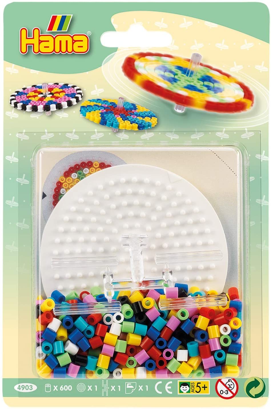 Cover: 28178049034 | Hama 4903 - Kleine Blister-Packung Kreisel, Bügelperlen Midi, ca....