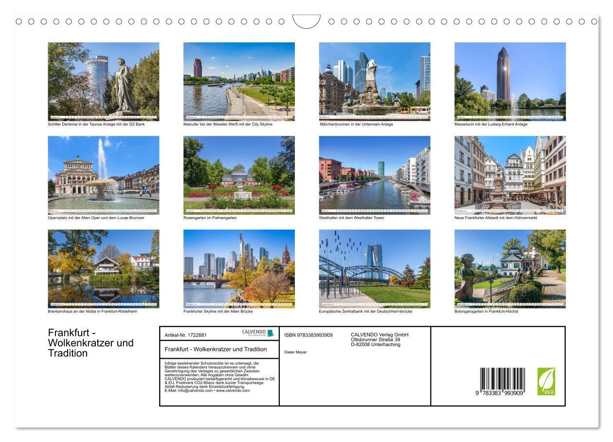 Bild: 9783383993909 | Frankfurt - Wolkenkratzer und Tradition (Wandkalender 2025 DIN A3...