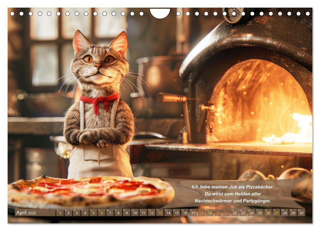 Bild: 9783457174210 | Tierisch lustige Pizzabäcker (Wandkalender 2025 DIN A4 quer),...