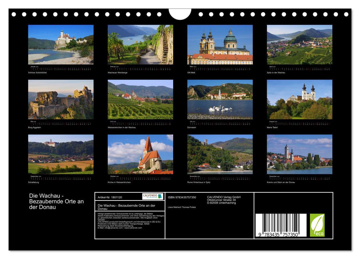 Bild: 9783435757350 | Die Wachau - Bezaubernde Orte an der Donau (Wandkalender 2025 DIN...