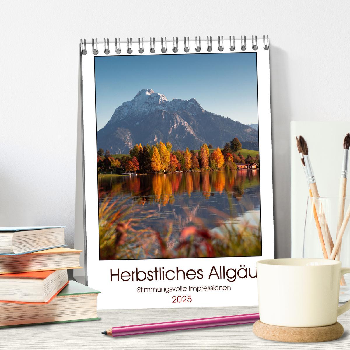 Bild: 9783435932009 | Herbstliches Allgäu (Tischkalender 2025 DIN A5 hoch), CALVENDO...