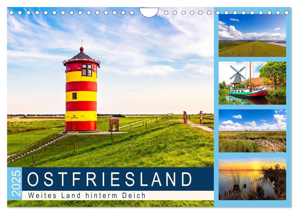 Cover: 9783435330225 | OSTFRIESLAND Weites Land hinterm Deich (Wandkalender 2025 DIN A4...