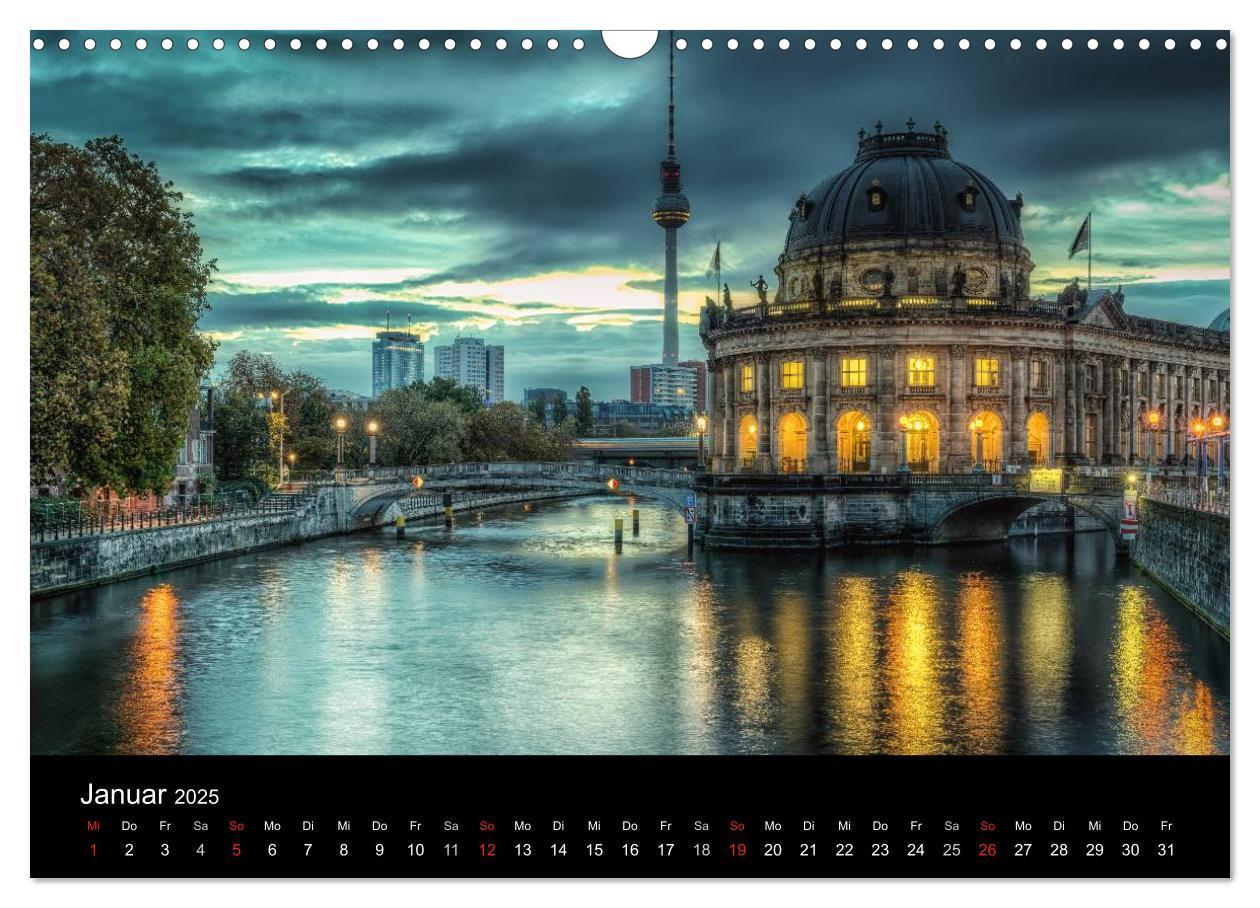 Bild: 9783435636389 | Berlin City bei Nacht (Wandkalender 2025 DIN A3 quer), CALVENDO...