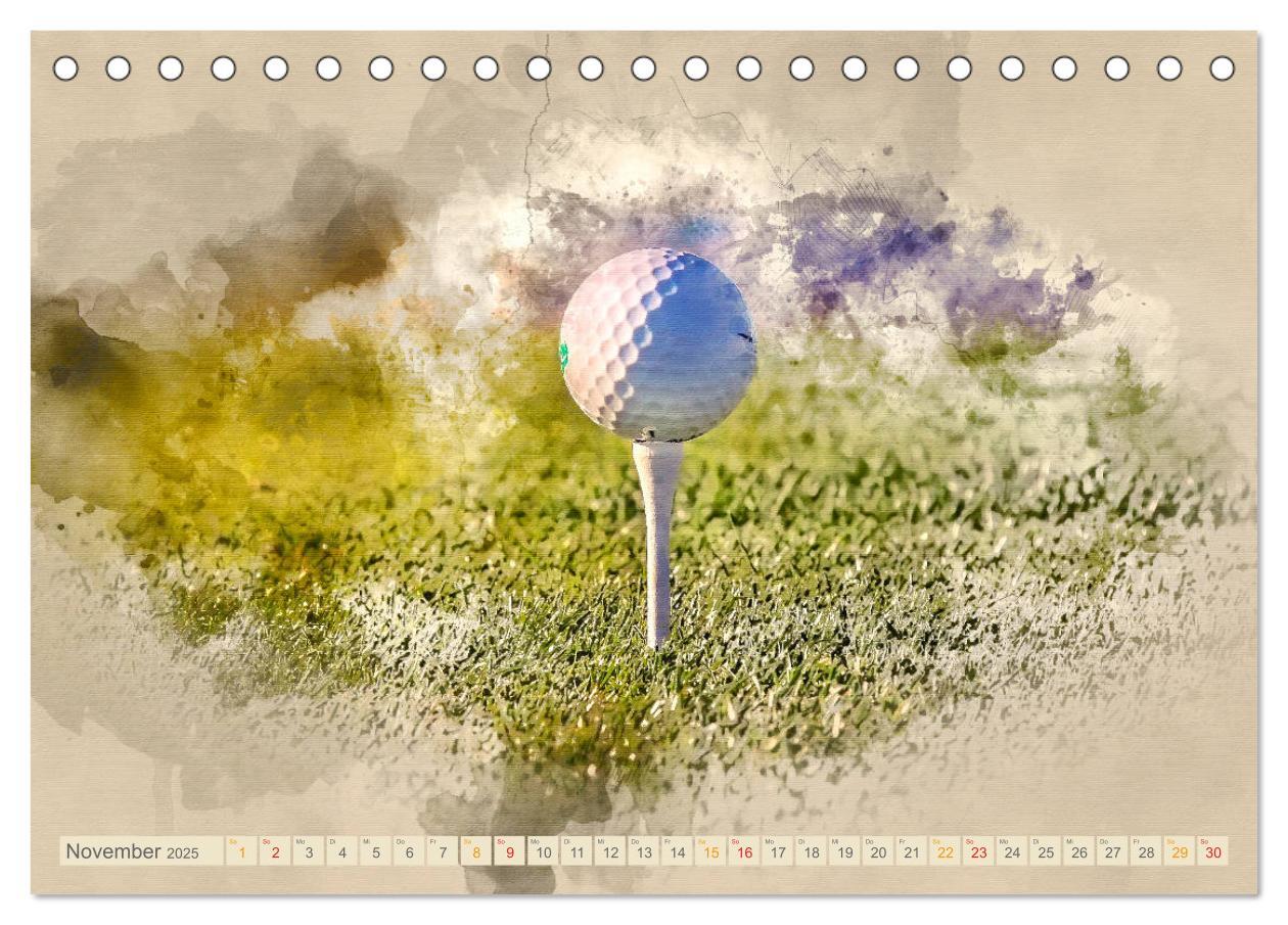 Bild: 9783435419548 | Ich liebe Golf (Tischkalender 2025 DIN A5 quer), CALVENDO...