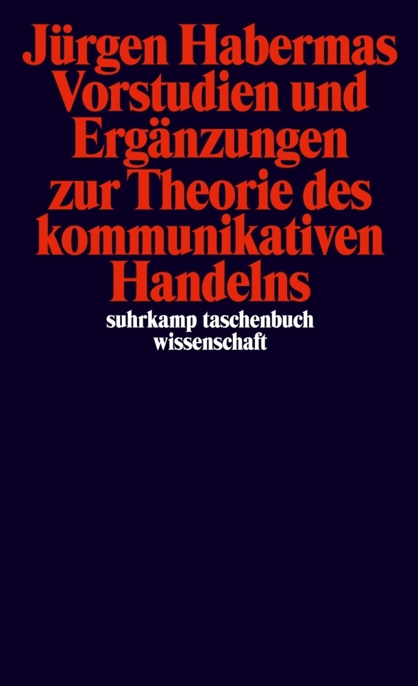 Cover: 9783518287767 | Vorstudien und Ergänzungen zur Theorie des kommunikativen Handelns