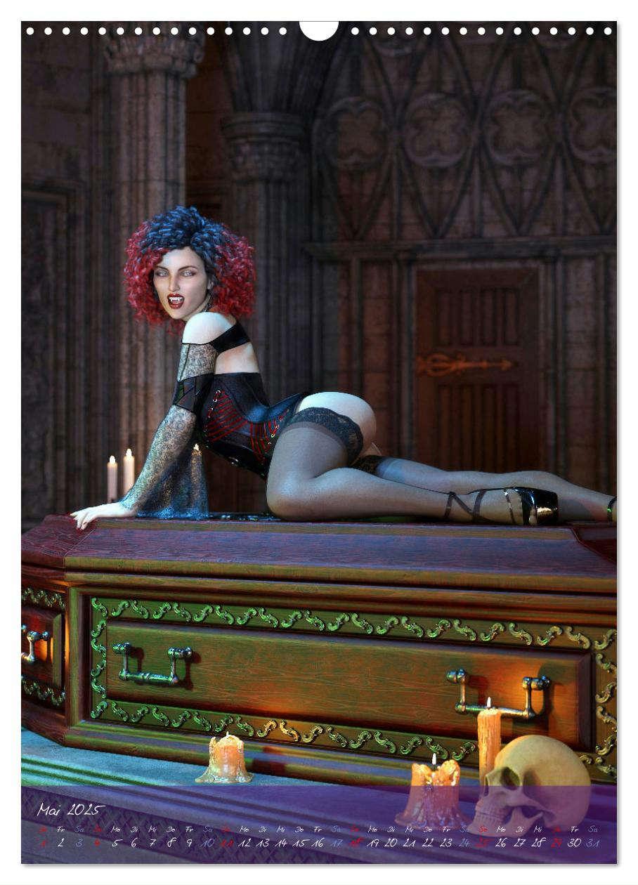 Bild: 9783435908936 | Sexy Goth Girls - Gothic Pin Ups (Wandkalender 2025 DIN A3 hoch),...