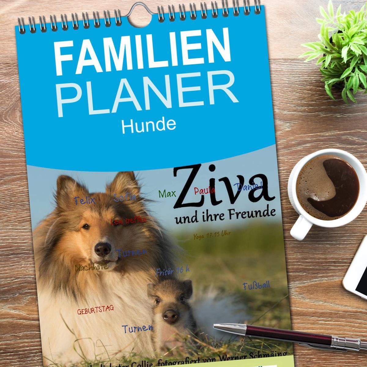 Bild: 9783457105894 | Familienplaner 2025 - Ziva und ihre Freunde mit 5 Spalten...