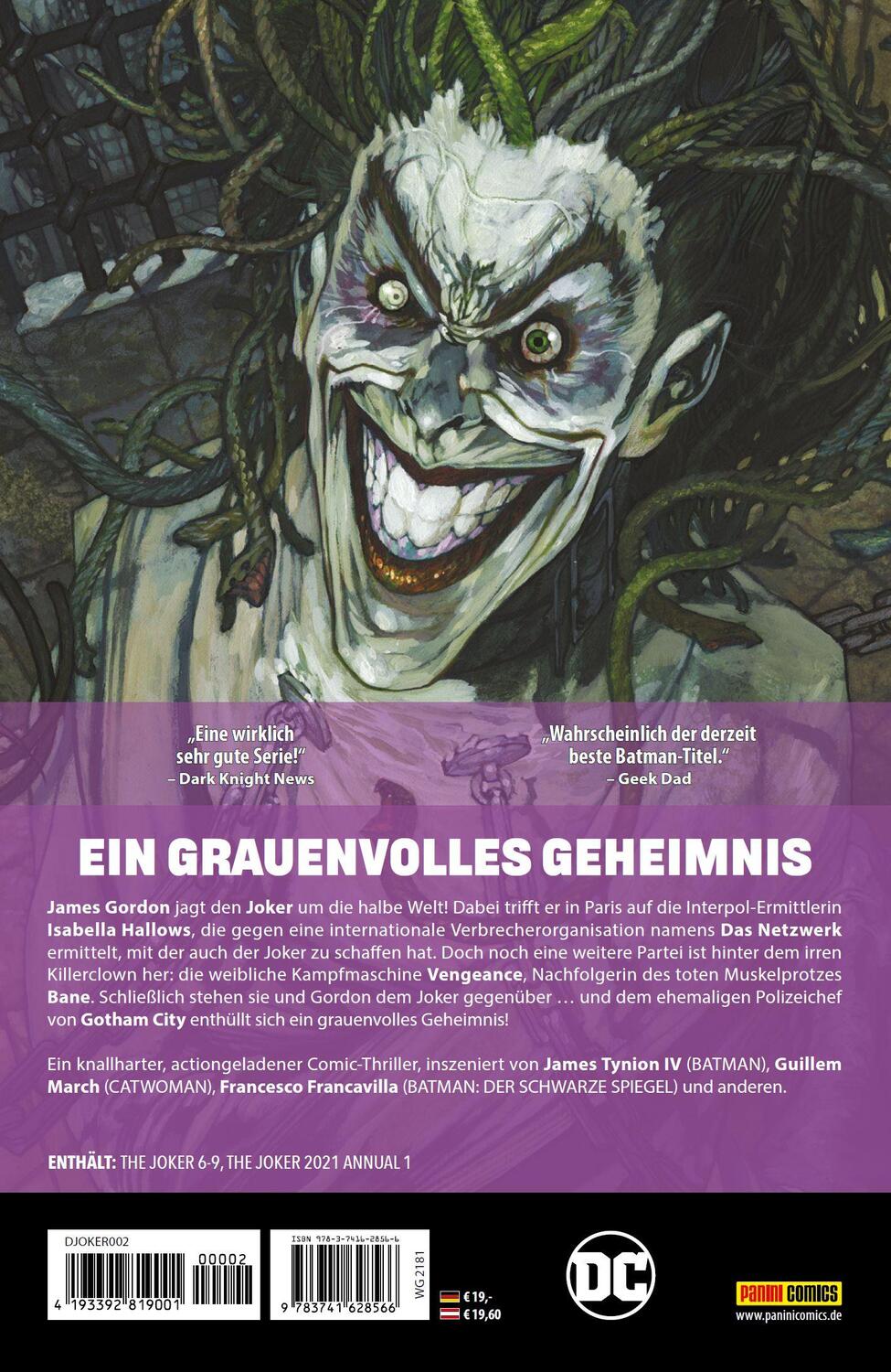 Rückseite: 9783741628566 | Der Joker | Bd. 2: Vergeltung | James Tynion Iv (u. a.) | Taschenbuch