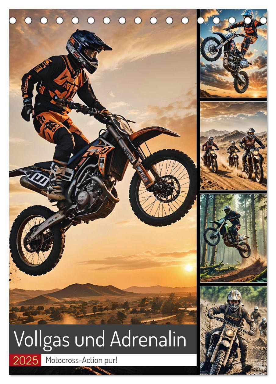 Cover: 9783457196762 | Vollgas und Adrenalin - Motocross-Action pur! (Tischkalender 2025...