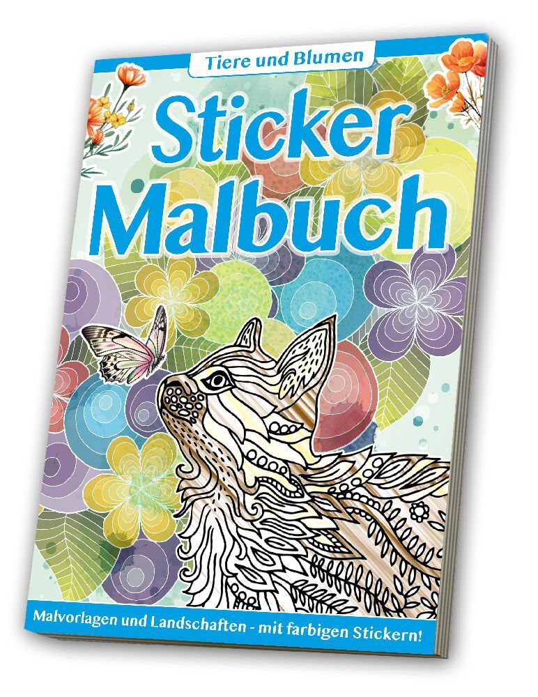 Cover: 4019393991396 | Sticker Malbuch: Erwachsene - Tiere &amp; Blumen | mbH | Broschüre | 2024