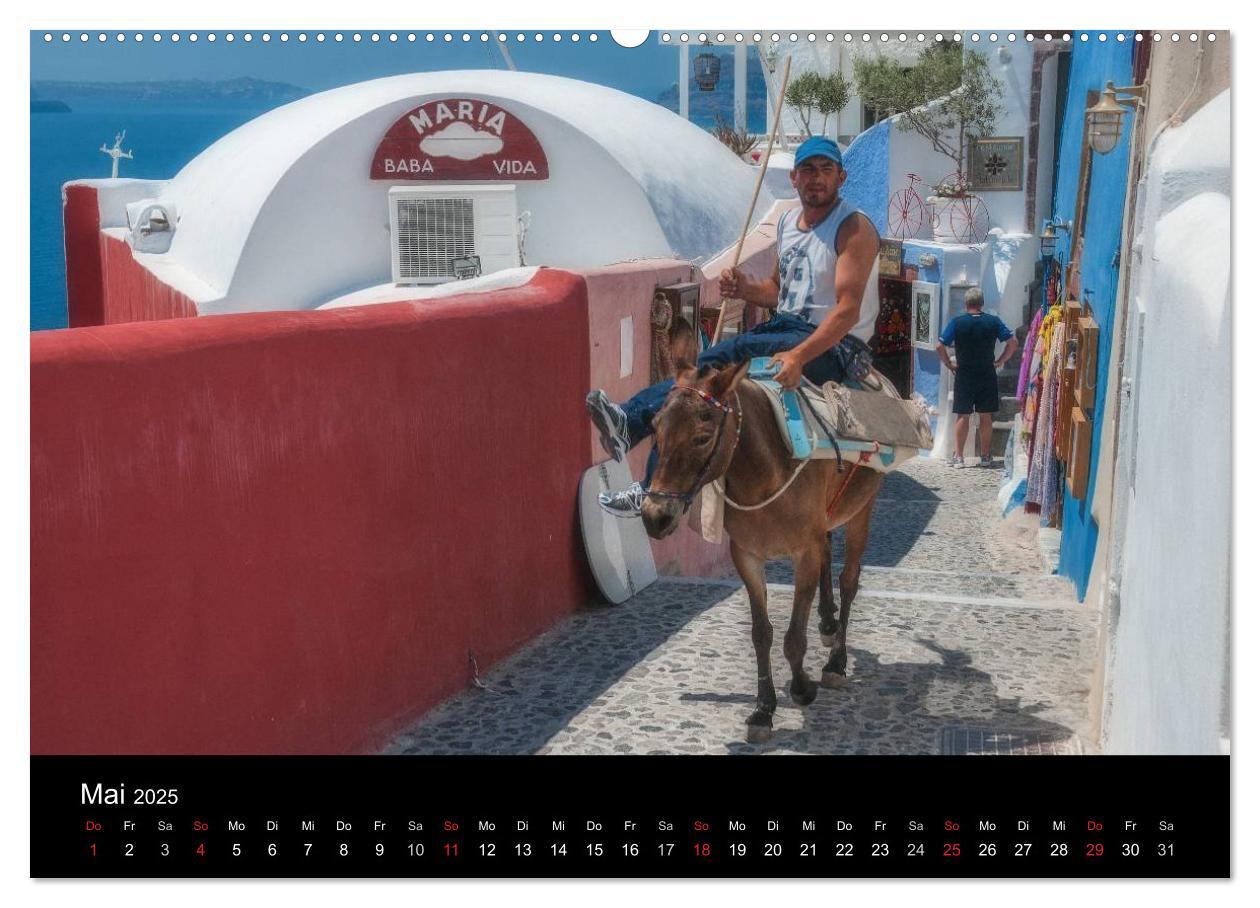 Bild: 9783435563944 | Zauberhaftes Santorin (Wandkalender 2025 DIN A2 quer), CALVENDO...