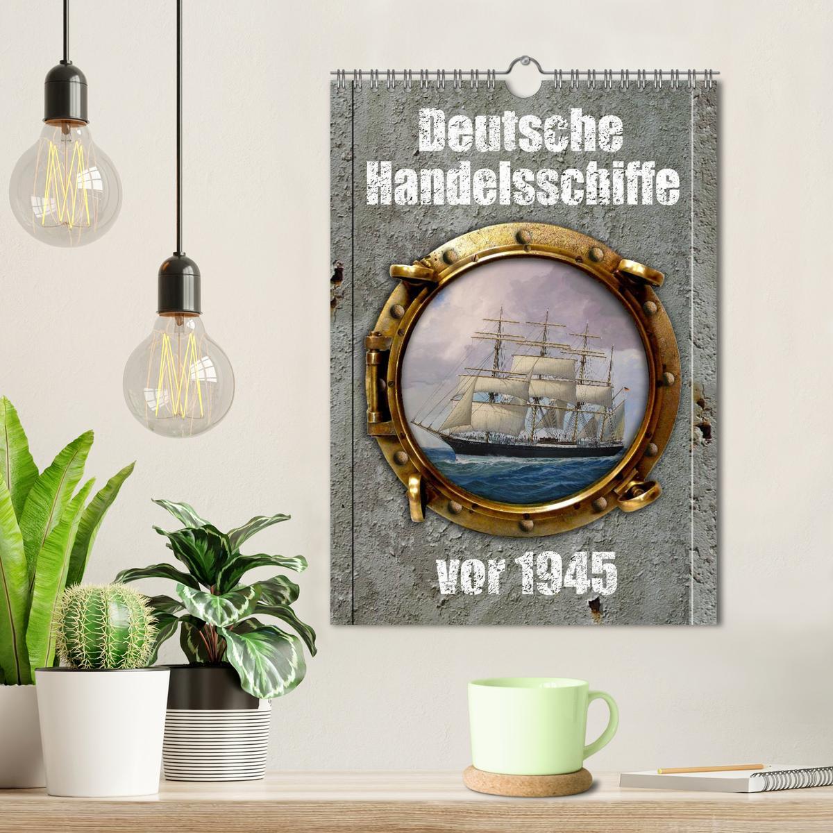 Bild: 9783457045626 | Deutsche Handelsschiffe vor 1945 (Wandkalender 2025 DIN A4 hoch),...