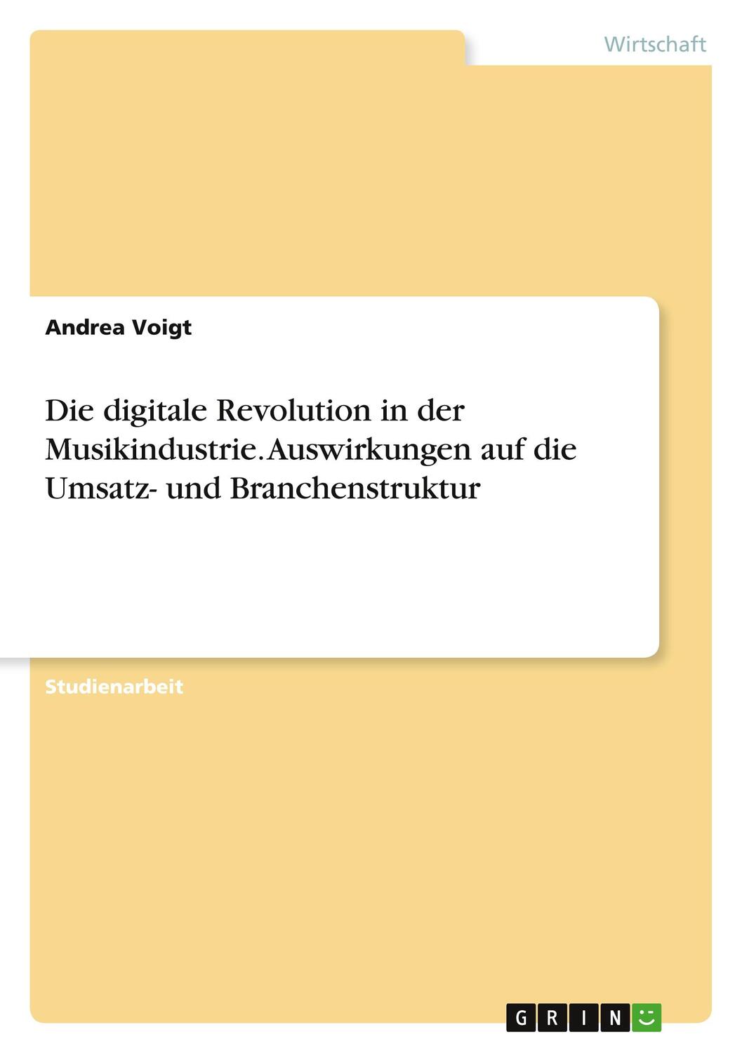 Cover: 9783346052209 | Die digitale Revolution in der Musikindustrie. Auswirkungen auf die...