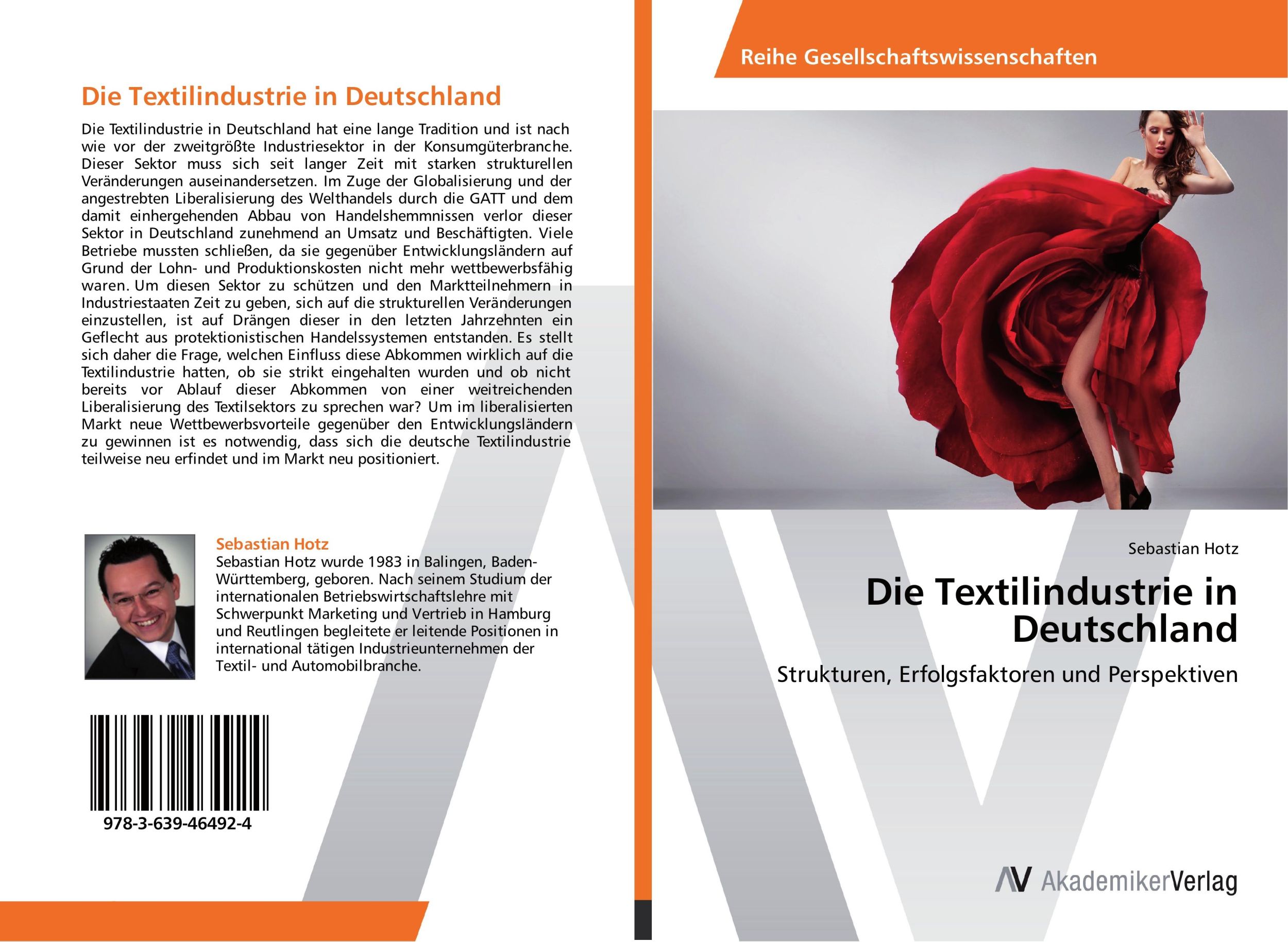 Cover: 9783639464924 | Die Textilindustrie in Deutschland | Sebastian Hotz | Taschenbuch