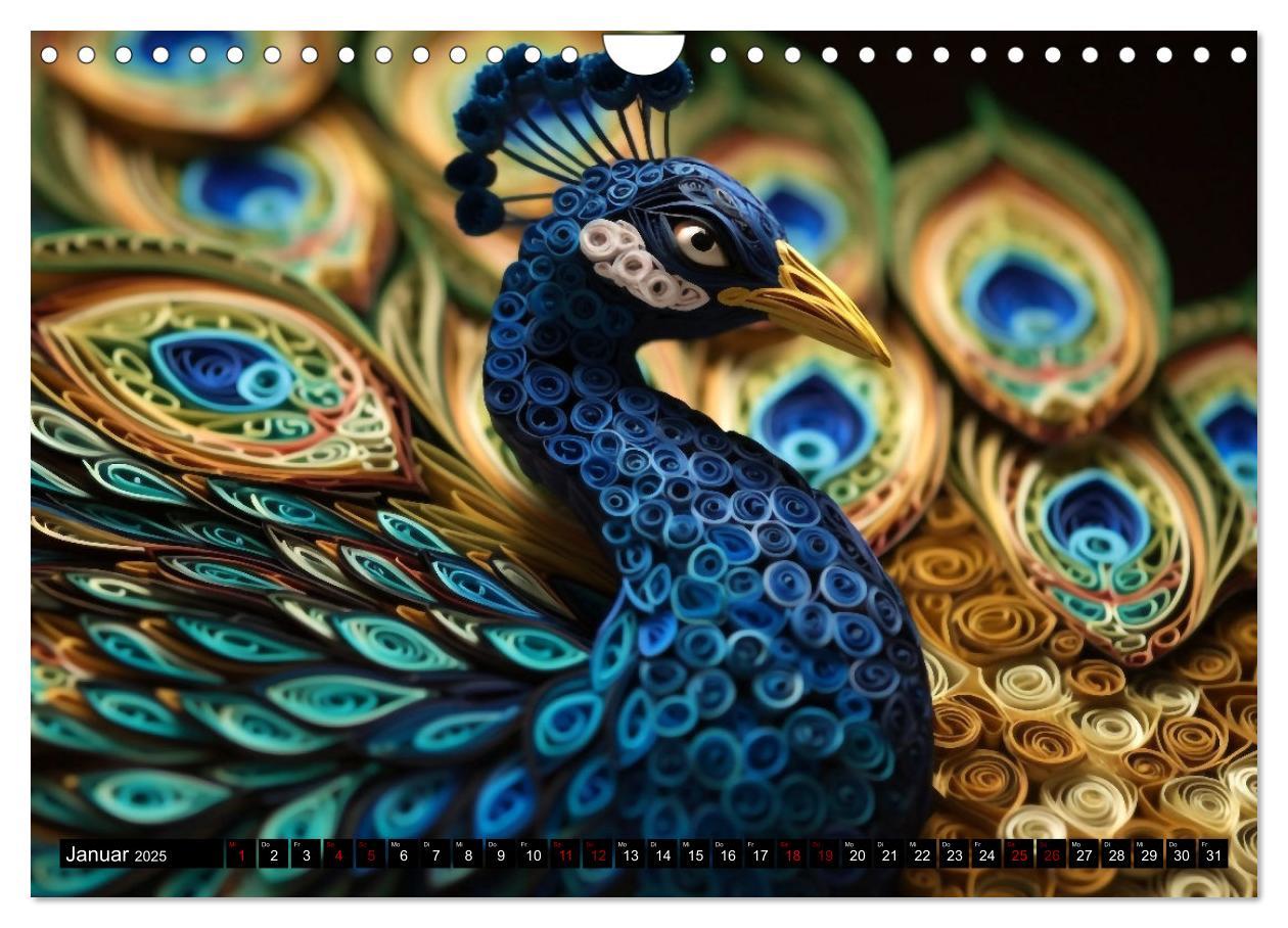 Bild: 9783383866951 | Quilling Inspirationen (Wandkalender 2025 DIN A4 quer), CALVENDO...