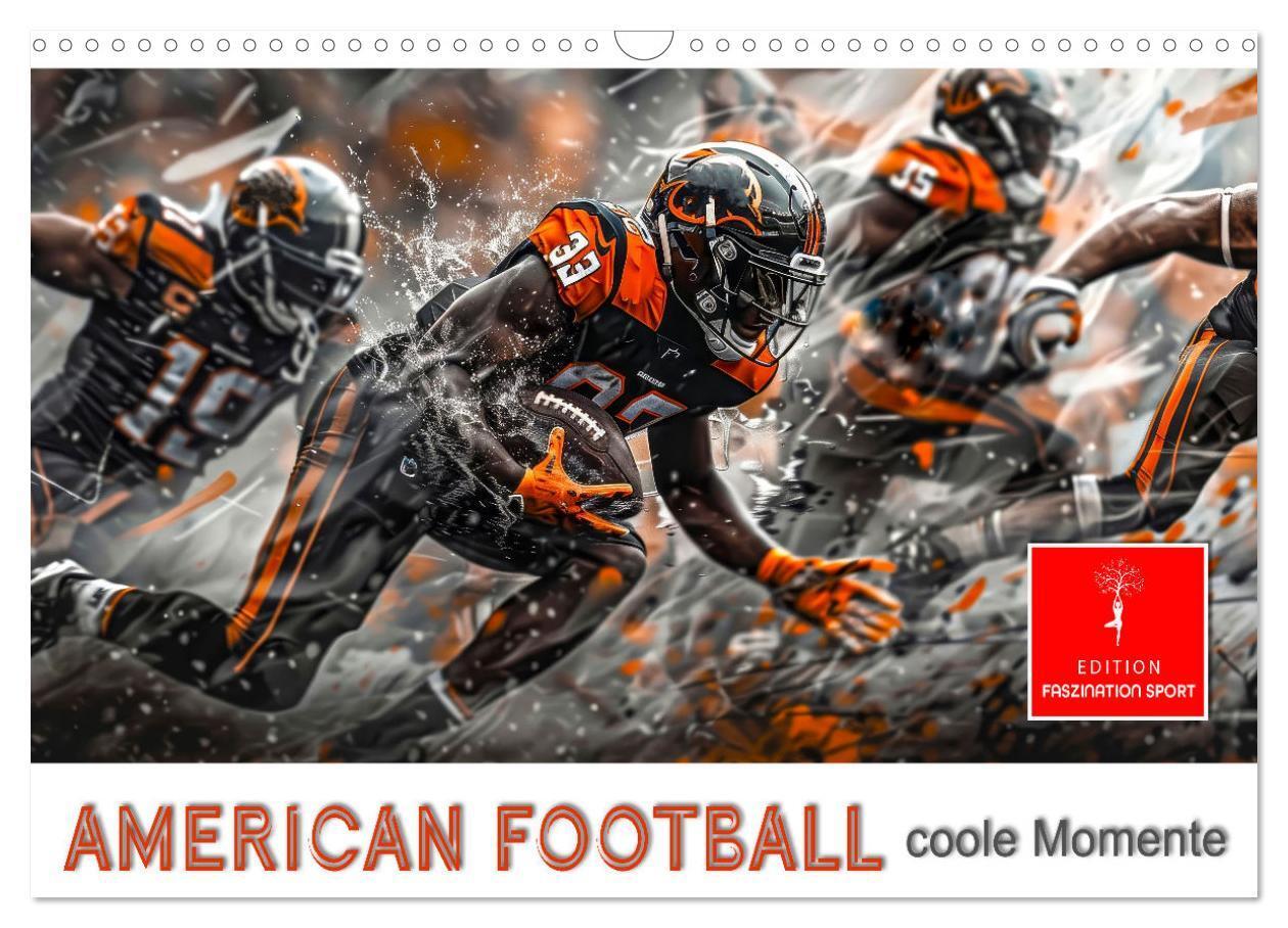 Cover: 9783383806551 | American Football - coole Momente (Wandkalender 2025 DIN A3 quer),...