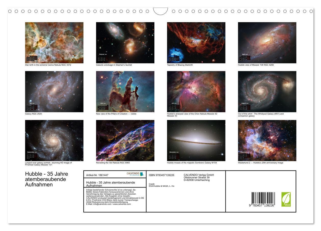 Bild: 9783457139226 | Hubble - 35 Jahre atemberaubende Aufnahmen (Wandkalender 2025 DIN...