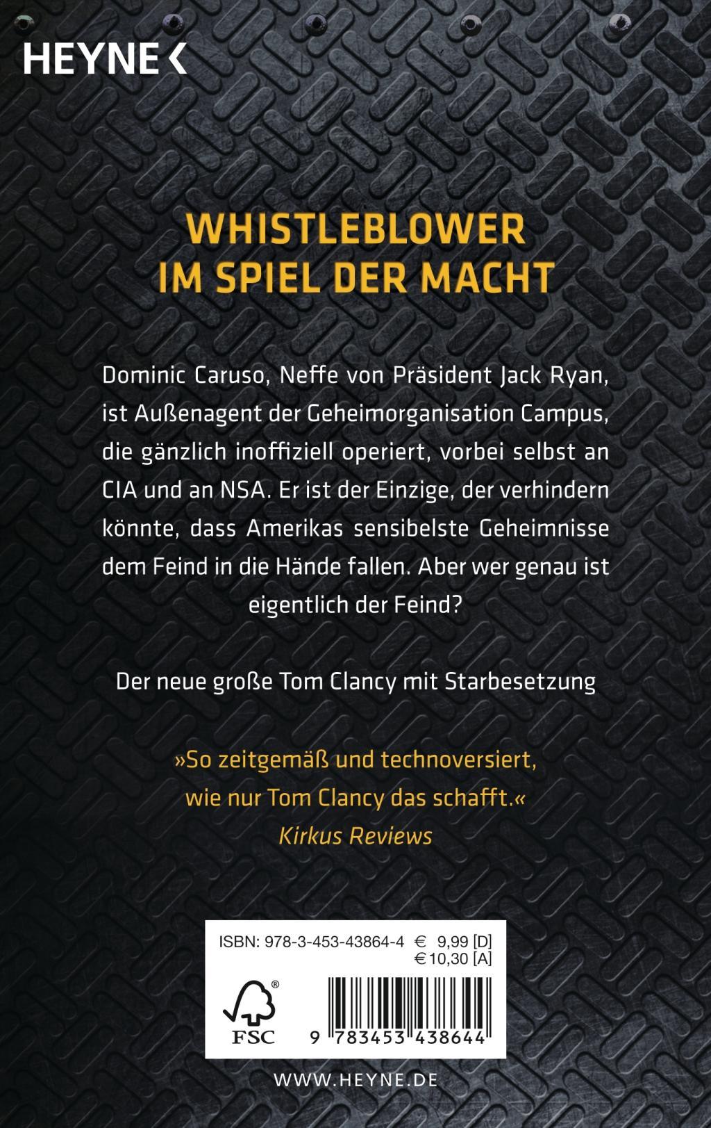 Bild: 9783453438644 | Der Campus | Ein Jack-Ryan-Roman - Thriller | Tom Clancy (u. a.)