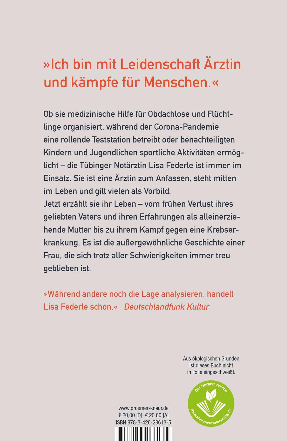 Rückseite: 9783426286135 | Auf krummen Wegen geradeaus | Lisa Federle | Buch | 304 S. | Deutsch