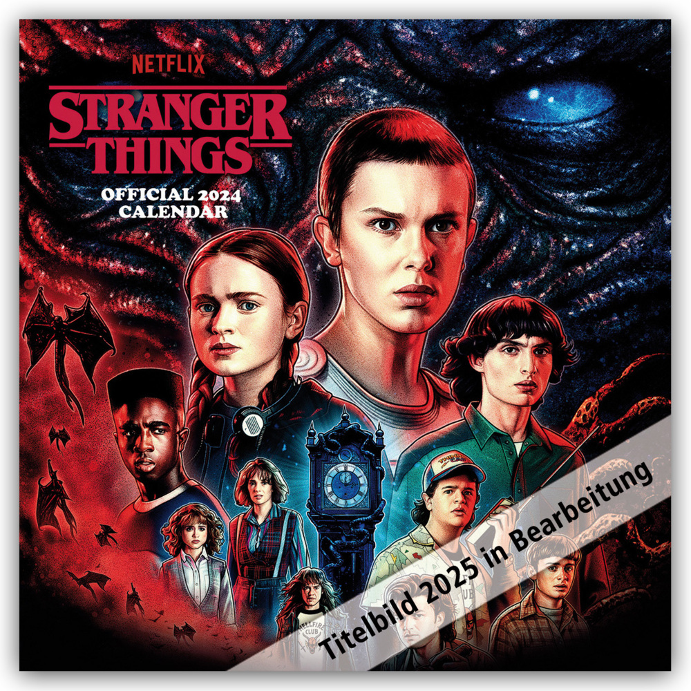 Cover: 9781835271186 | Stranger Things - Netflix - Offizieller Kalender 2025 | Ltd | Kalender