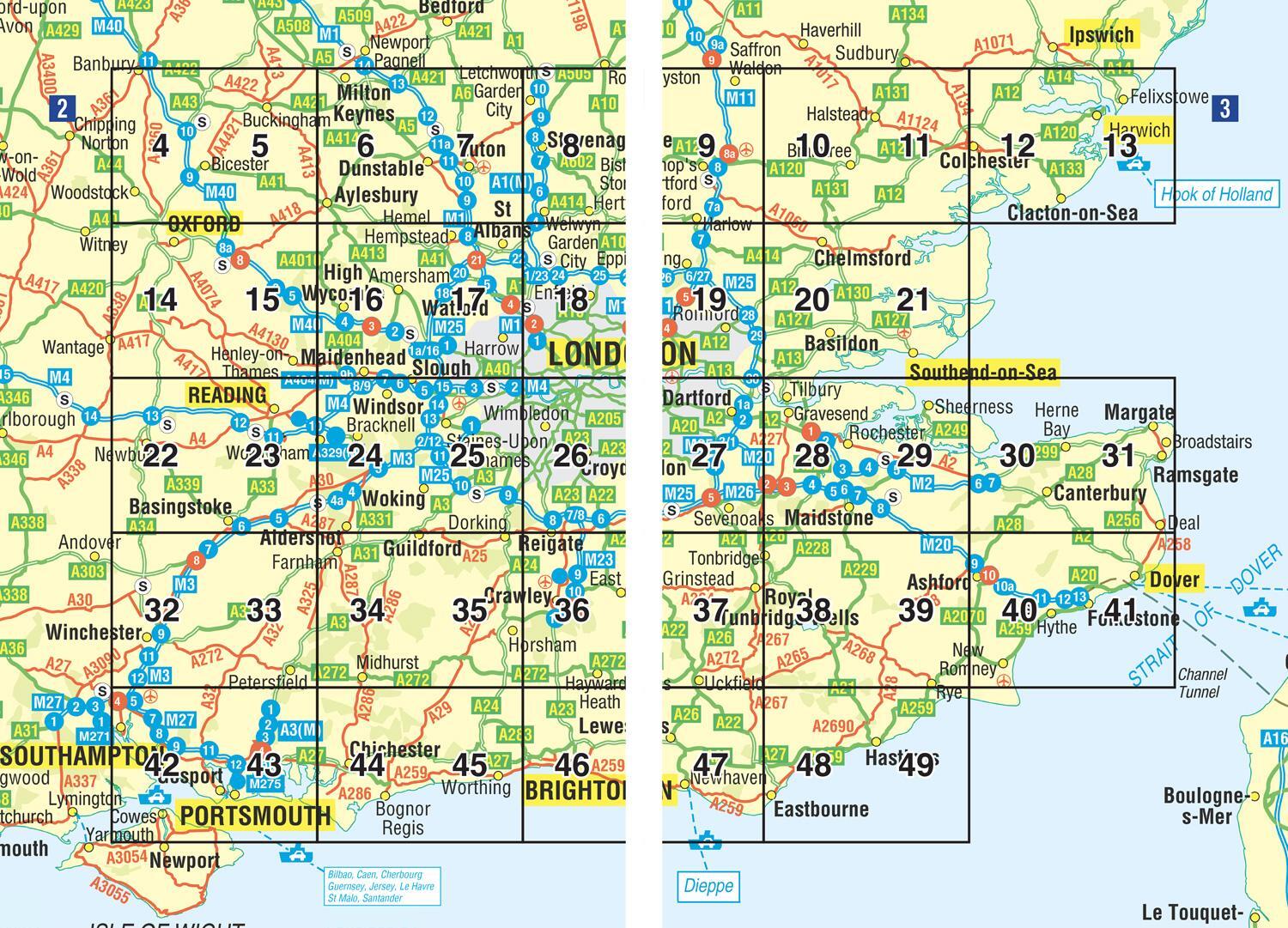 Bild: 9780008560584 | South East England A-Z Road Atlas | A-Z Maps | Taschenbuch | Englisch