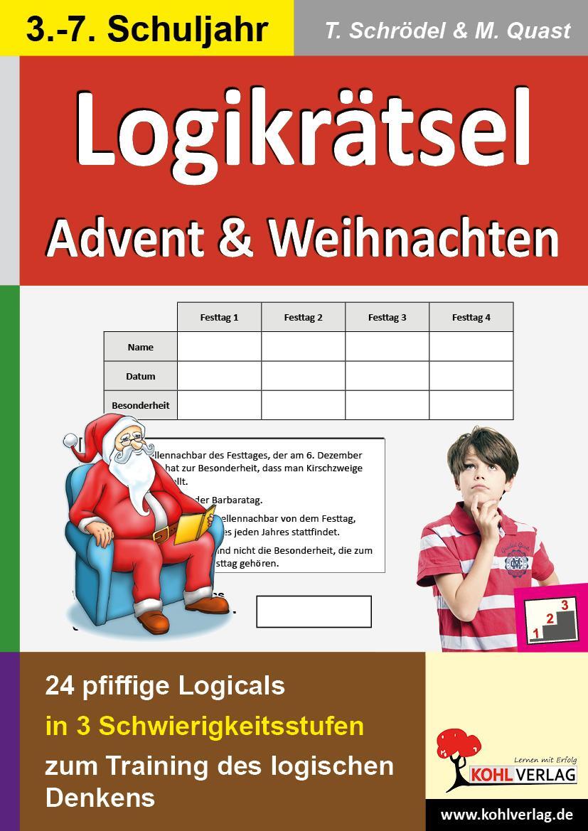 Cover: 9783955130268 | Logikrätsel Advent & Weihnachten | Tim Schrödel (u. a.) | Broschüre