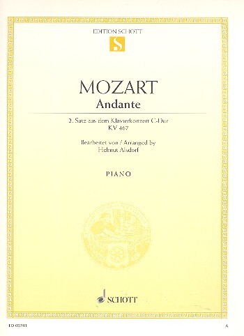 Cover: 9790001092494 | Andante | Wolfgang Amadeus Mozart | Buch | 4 S. | Deutsch | 1986