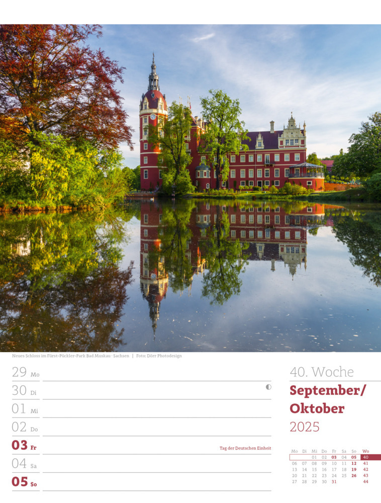 Bild: 9783838435046 | Malerisches Deutschland - Wochenplaner Kalender 2025 | Kunstverlag