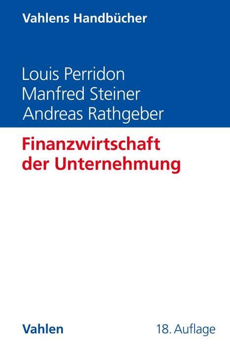 Cover: 9783800668168 | Finanzwirtschaft der Unternehmung | Louis Perridon (u. a.) | Buch