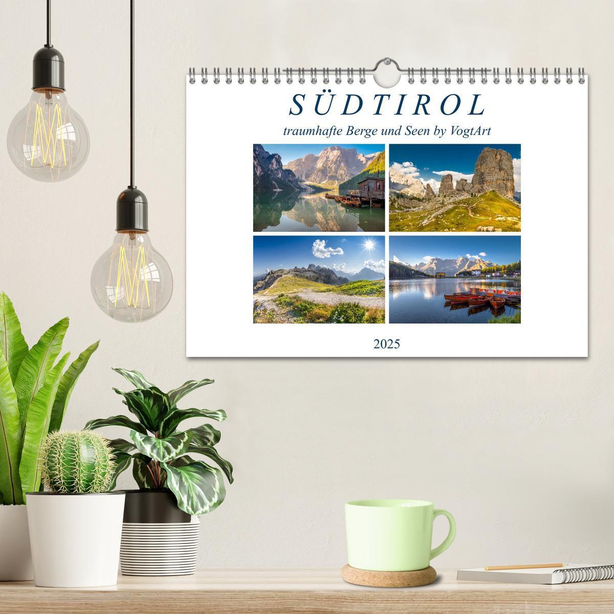 Bild: 9783383974861 | Südtirol, traumhafte Berge und Seen by VogtArt (Wandkalender 2025...