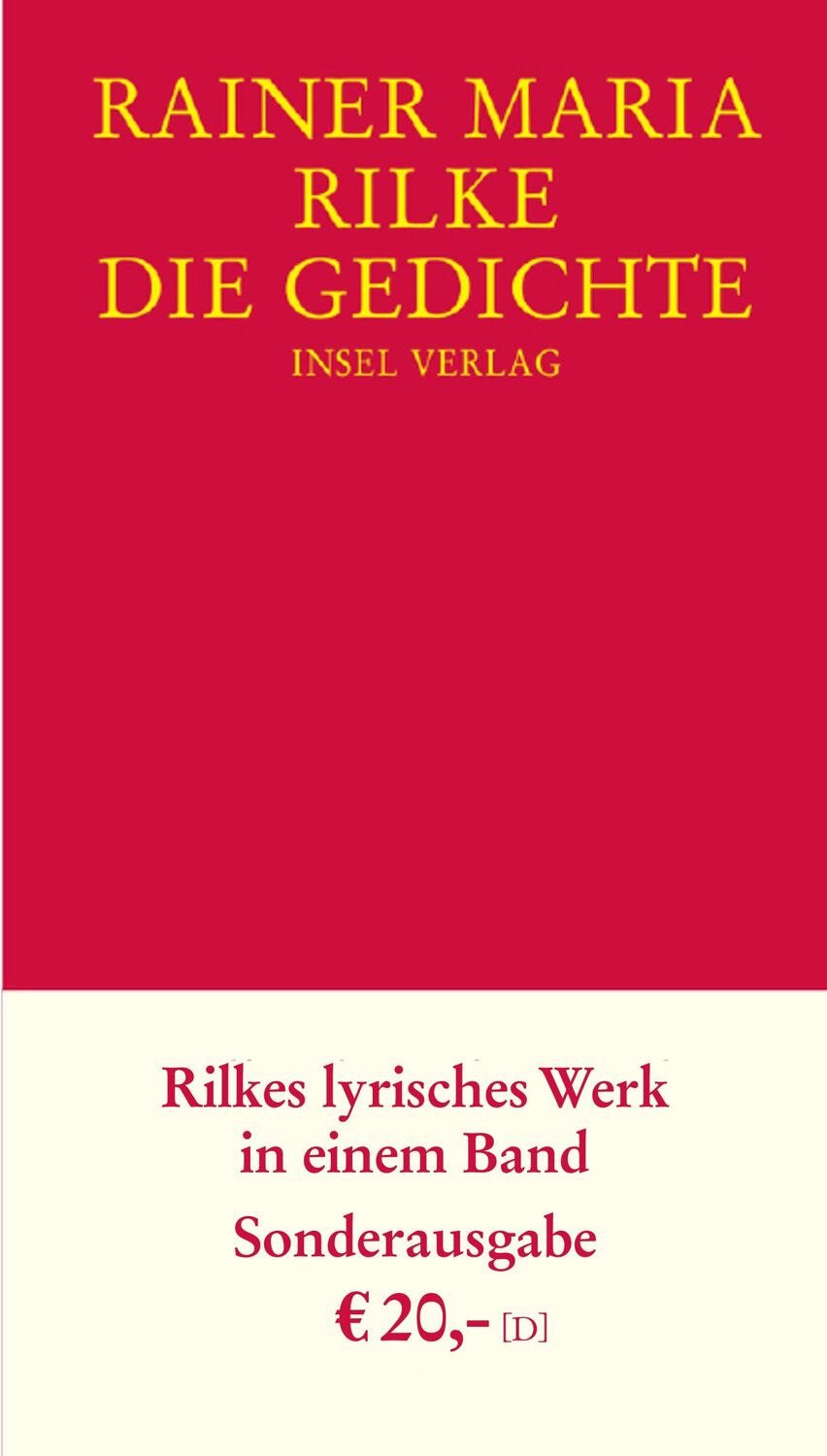 Cover: 9783458173335 | Die Gedichte | Rainer Maria Rilke | Buch | 895 S. | Deutsch | 2006